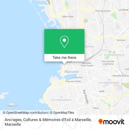 Ancrages, Cultures & Mémoires d'Exil à Marseille map