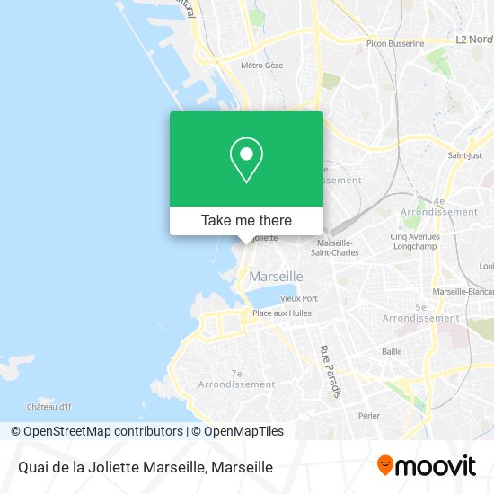 Quai de la Joliette Marseille map