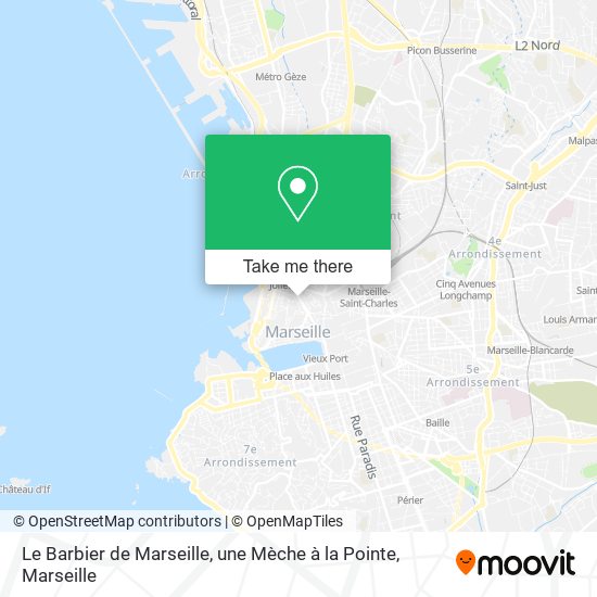 Le Barbier de Marseille, une Mèche à la Pointe map