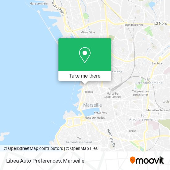 Libea Auto Préférences map