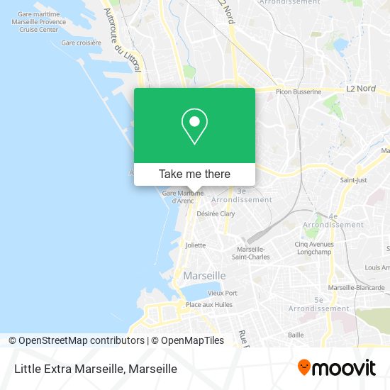 Mapa Little Extra Marseille