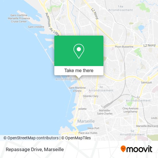 Repassage Drive map