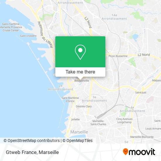 Gtweb France map