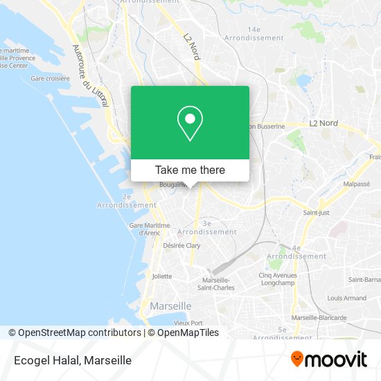 Ecogel Halal map
