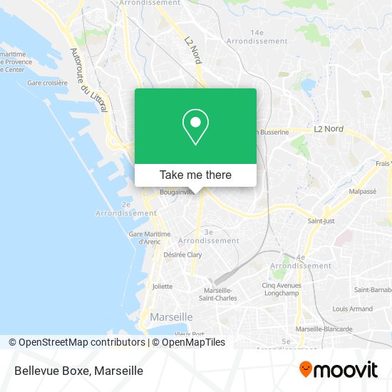 Bellevue Boxe map