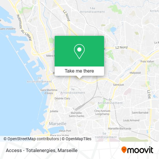 Access - Totalenergies map