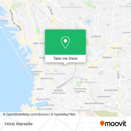 Hôtel map