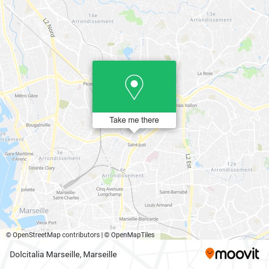 Dolcitalia Marseille map