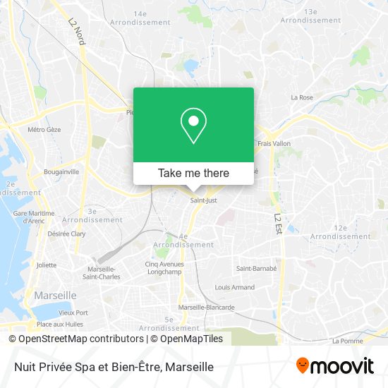 Nuit Privée Spa et Bien-Être map