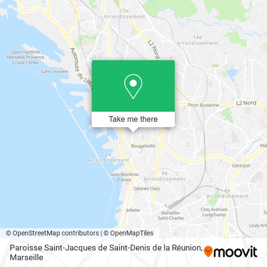 Paroisse Saint-Jacques de Saint-Denis de la Réunion map