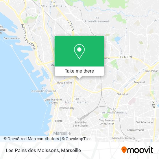 Les Pains des Moissons map