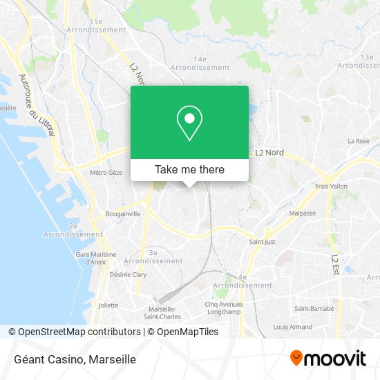 Géant Casino map