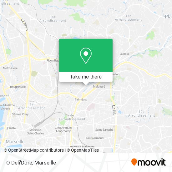 O Deli'Doré map