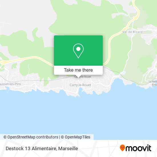 Destock 13 Alimentaire map