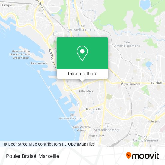 Poulet Braisé map