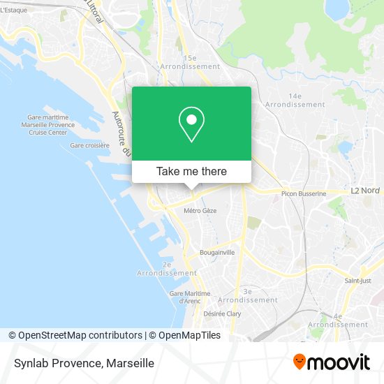 Synlab Provence map