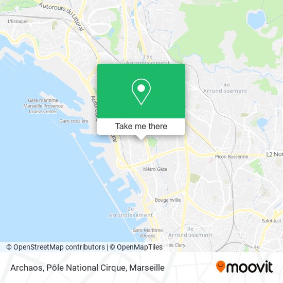 Archaos, Pôle National Cirque map