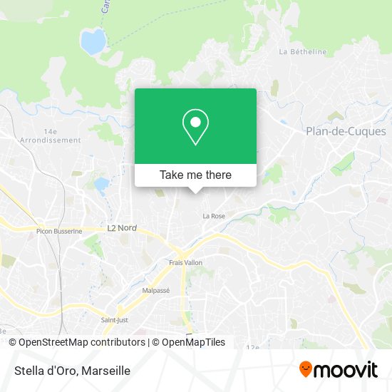 Stella d'Oro map