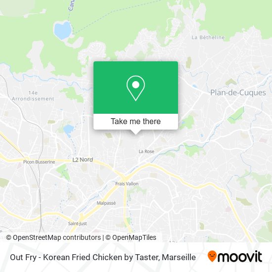 Out Fry - Korean Fried Chicken by Taster map