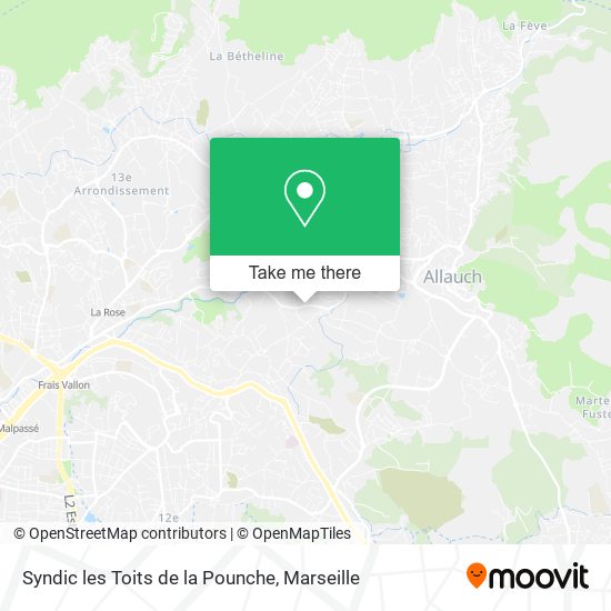 Syndic les Toits de la Pounche map