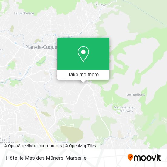 Hôtel le Mas des Mûriers map