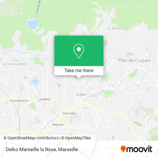 Delko Marseille la Rose map