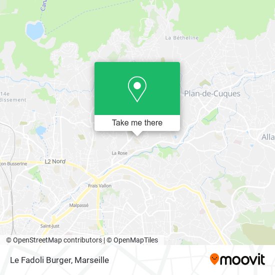 Le Fadoli Burger map