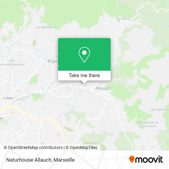 Naturhouse Allauch map