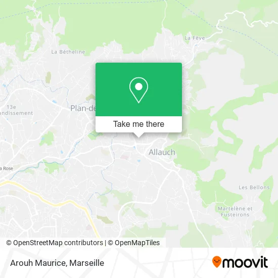 Arouh Maurice map