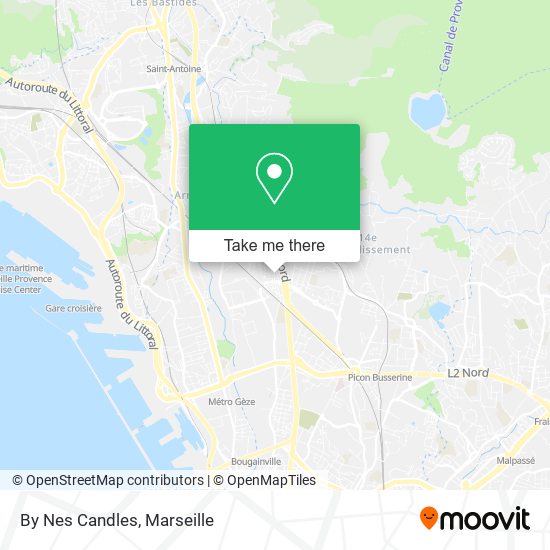 By Nes Candles map