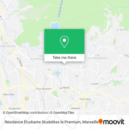 Résidence Étudiante Studelites le Premium map