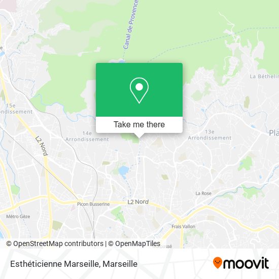 Esthéticienne Marseille map