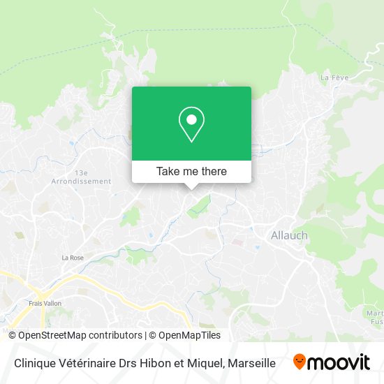 Clinique Vétérinaire Drs Hibon et Miquel map