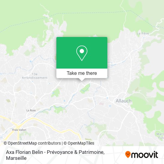 Axa Florian Belin - Prévoyance & Patrimoine map