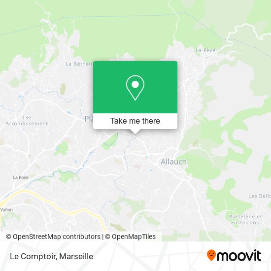 Le Comptoir map