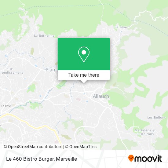 Le 460 Bistro Burger map