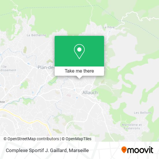 Complexe Sportif J. Gaillard map