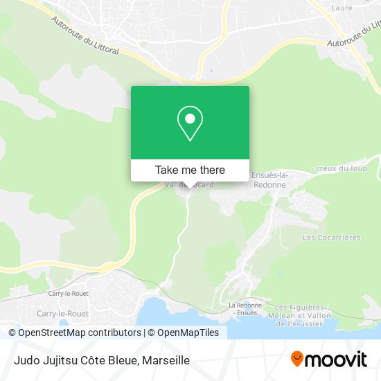 Judo Jujitsu Côte Bleue map