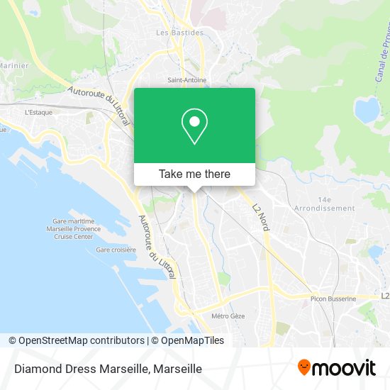 Diamond Dress Marseille map