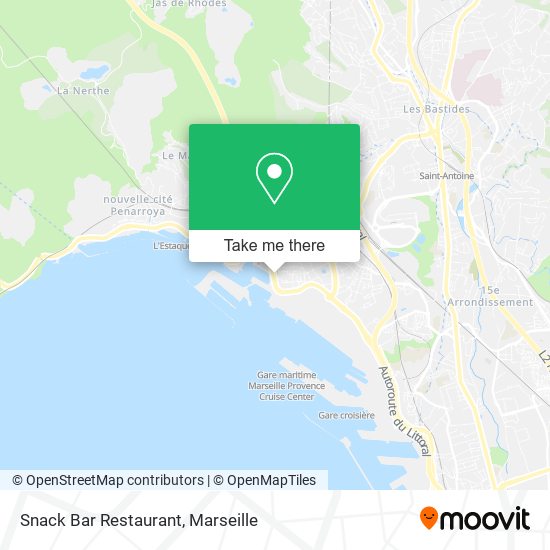 Snack Bar Restaurant map