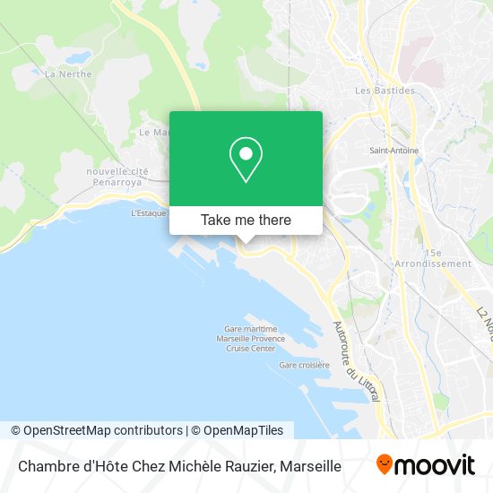 Chambre d'Hôte Chez Michèle Rauzier map