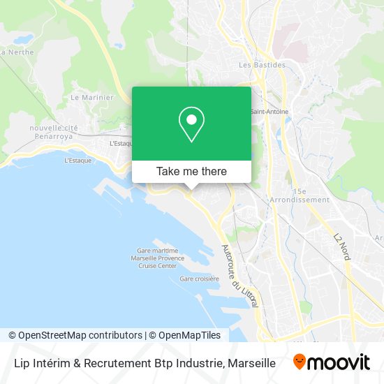 Lip Intérim & Recrutement Btp Industrie map