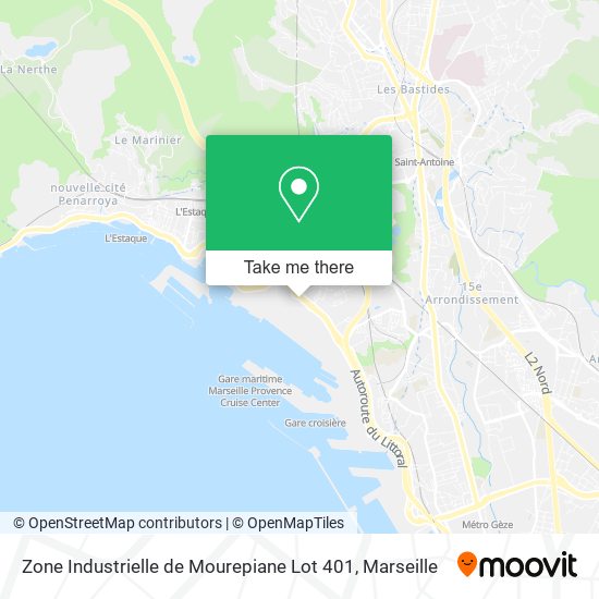Zone Industrielle de Mourepiane Lot 401 map