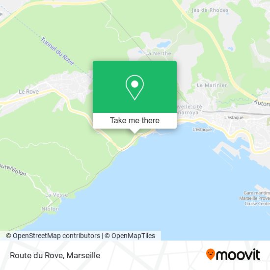 Route du Rove map