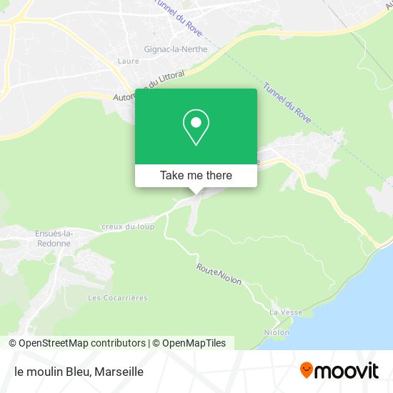 le moulin Bleu map