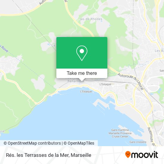 Rés. les Terrasses de la Mer map
