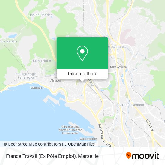 France Travail (Ex Pôle Emploi) map