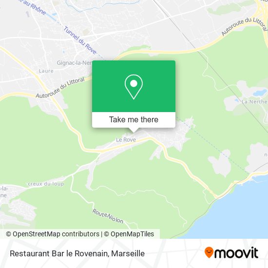 Restaurant Bar le Rovenain map