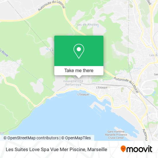 Les Suites Love Spa Vue Mer Piscine map