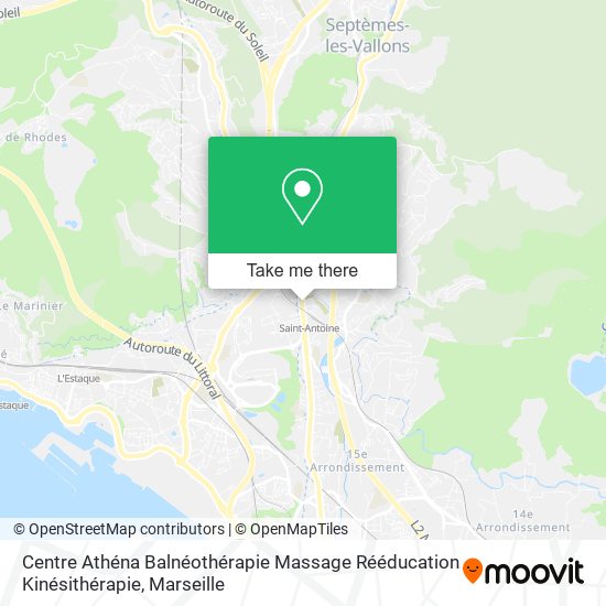 Centre Athéna Balnéothérapie Massage Rééducation Kinésithérapie map